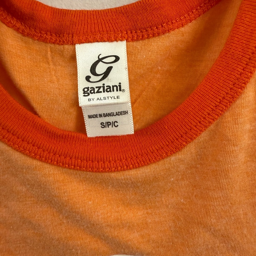 Gaziani Orange Diggin It T-Shirt Sz(S) - Picture 3 of 3